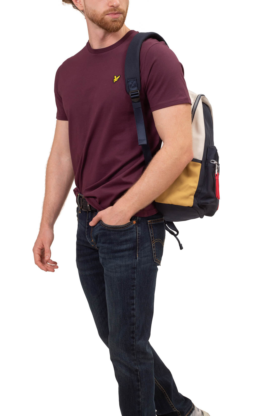 LYLE & SCOTT - Men's plain T-shirt with logo  - Size M-71