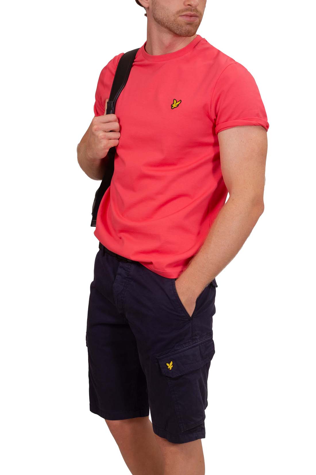 LYLE & SCOTT - Men's plain T-shirt with logo  - Size M-75