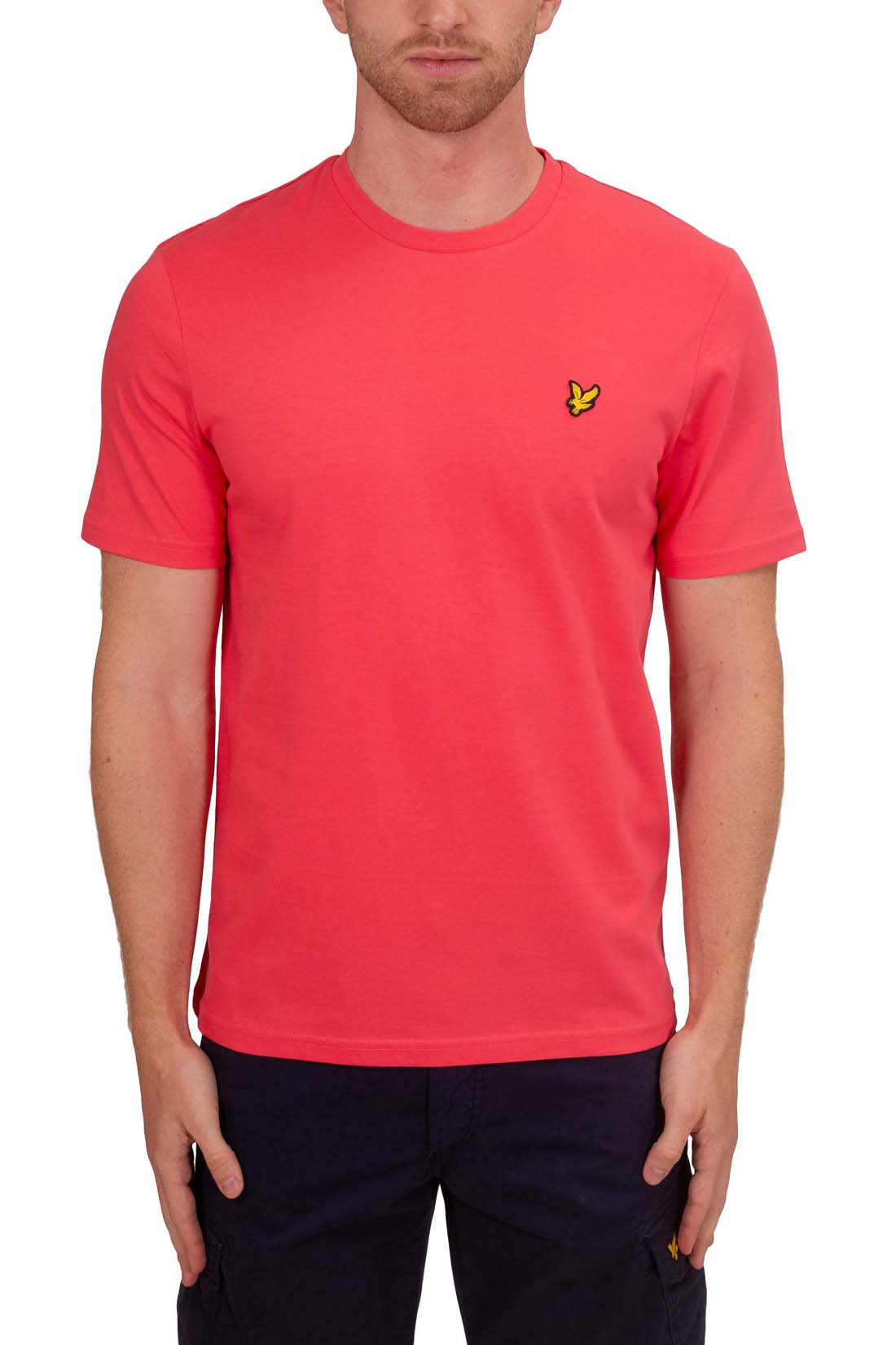 LYLE & SCOTT - Men's plain T-shirt with logo  - Size M-77
