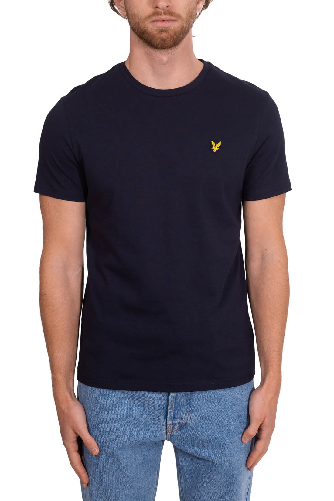 LYLE & SCOTT - Men's plain T-shirt with logo  - Size M-25