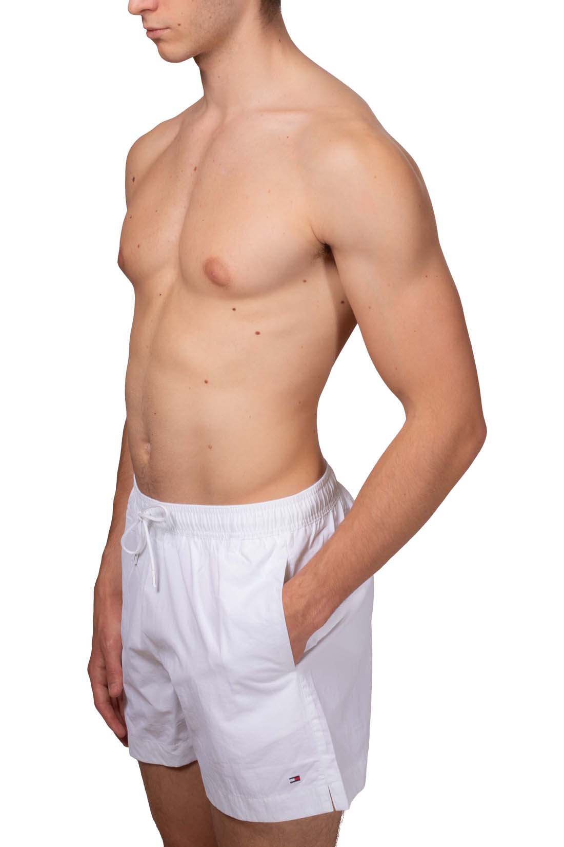 TOMMY HILFIGER - Men's swim shorts with flag details  - Size L-4