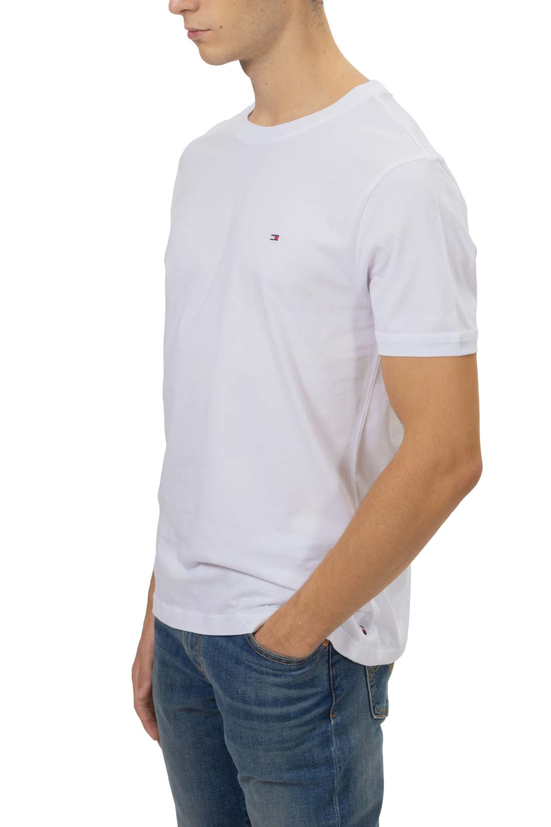 CALVIN KLEIN JEANS - Men's regular T-shirt with flag logo  - Size XL-5