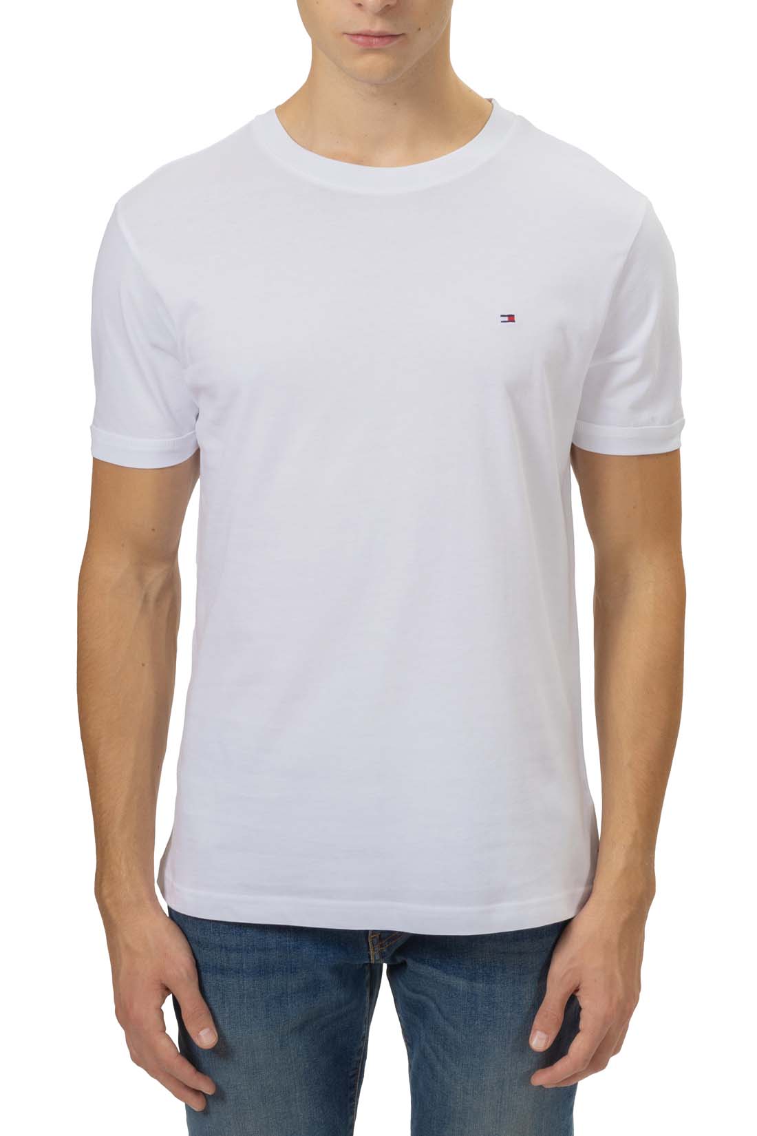 CALVIN KLEIN JEANS - Men's regular T-shirt with flag logo  - Size XL-7