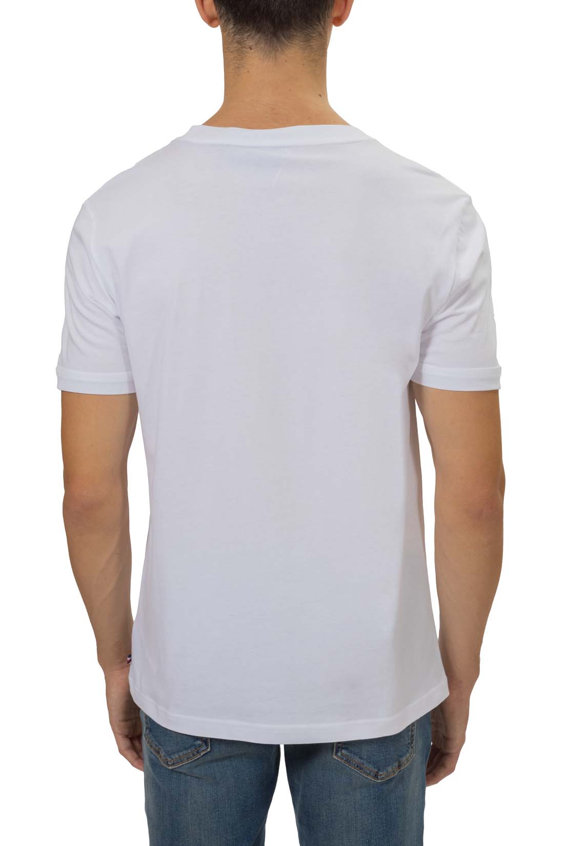 CALVIN KLEIN JEANS - Men's regular T-shirt with flag logo  - Size XL-6