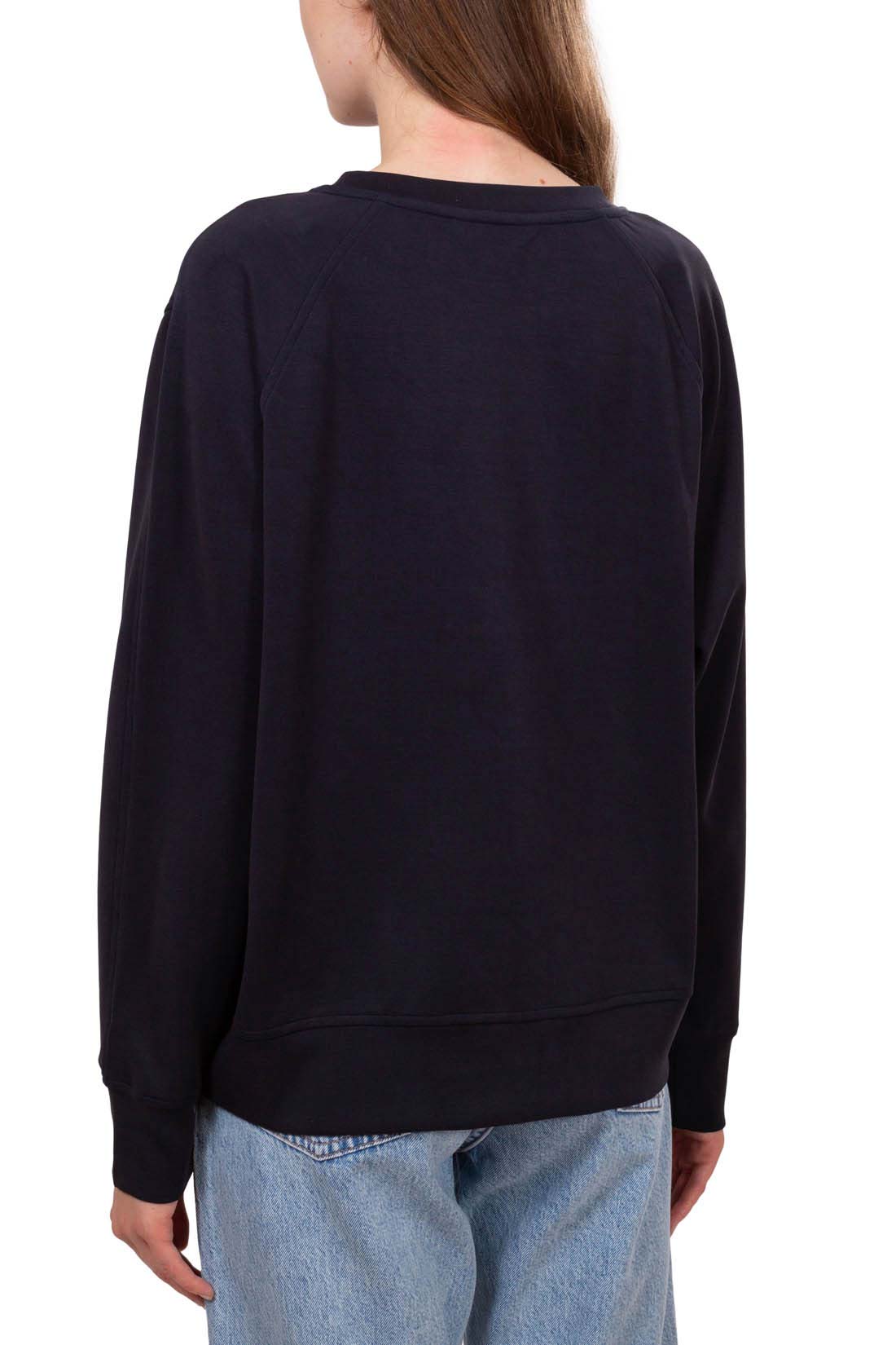 TOMMY HILFIGER - Women's relaxed sweatshirt with embroidered rose  - Size-14