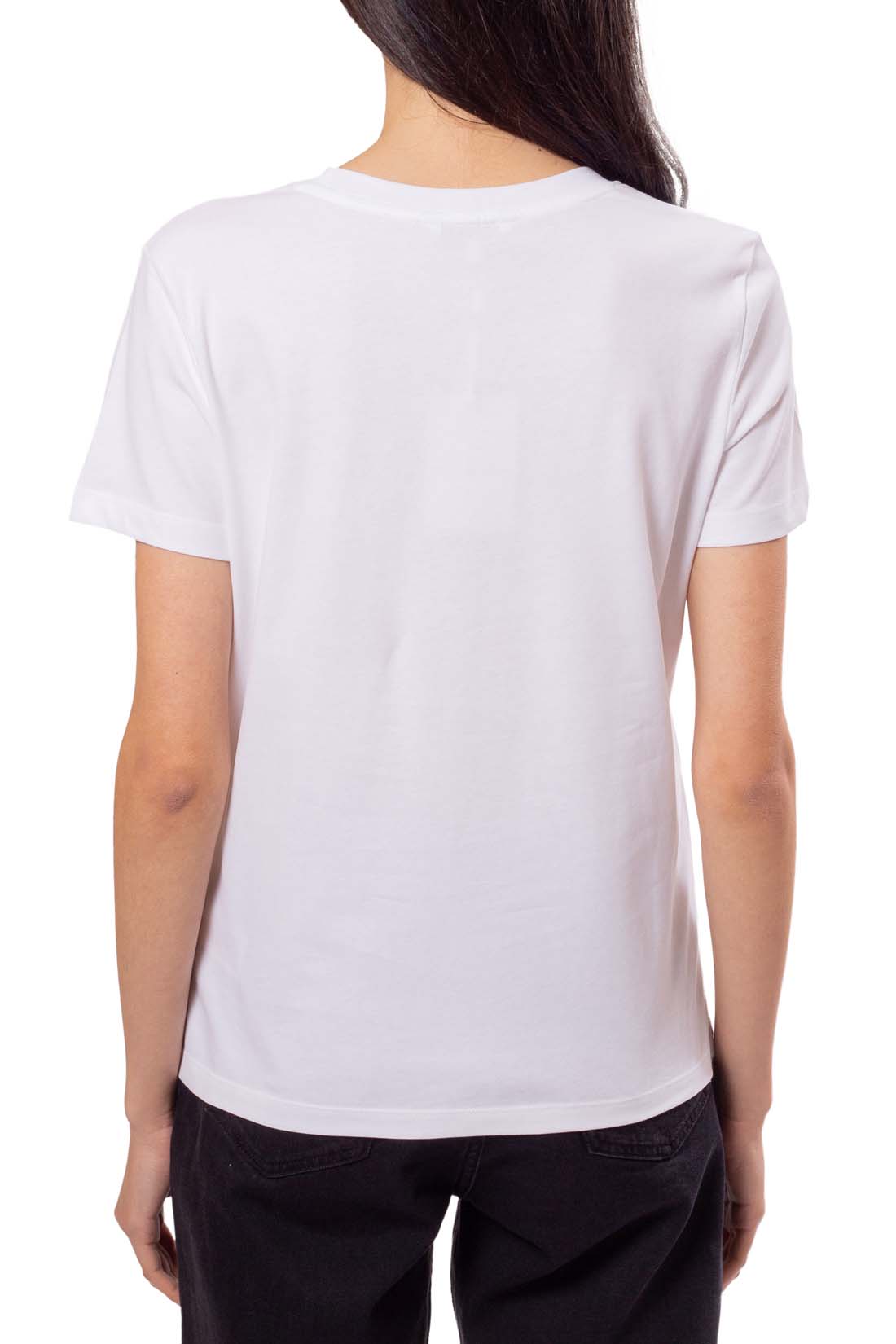 TOMMY HILFIGER - Women's regular T-shirt with metallic logo  - Size L-10