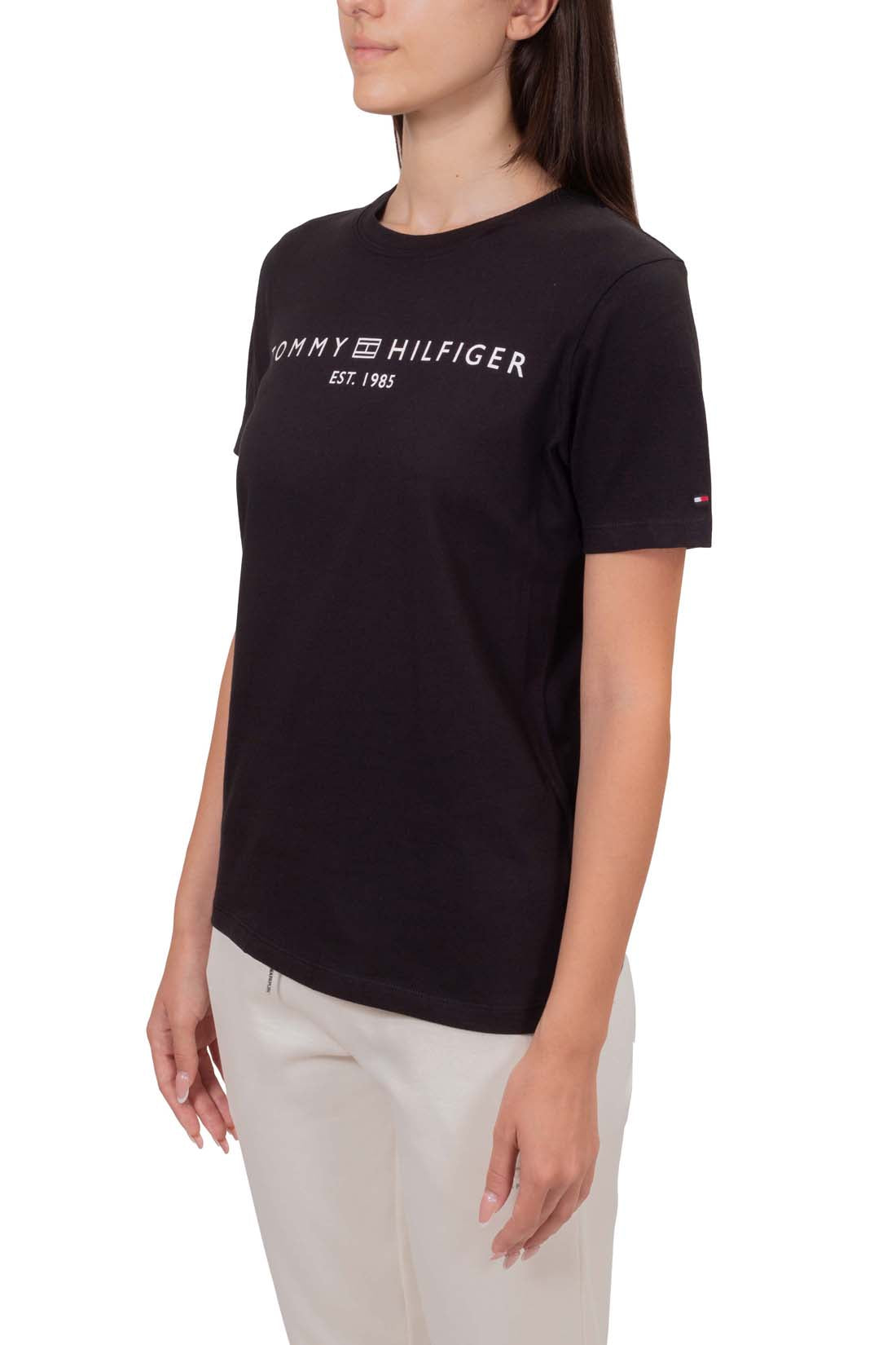 TOMMY HILFIGER - Women's regular logo T-shirt - Size XL-69