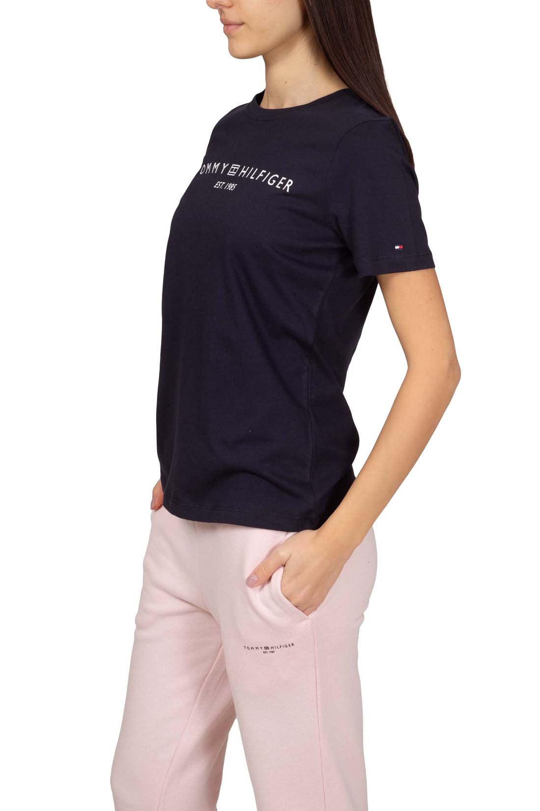 TOMMY HILFIGER - Women's regular logo T-shirt - Size XL-19