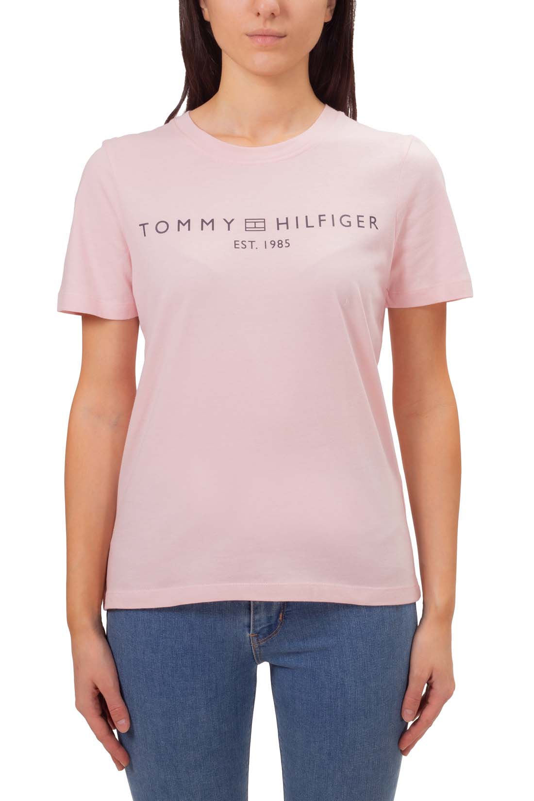 TOMMY HILFIGER - Women's regular logo T-shirt - Size XL-55