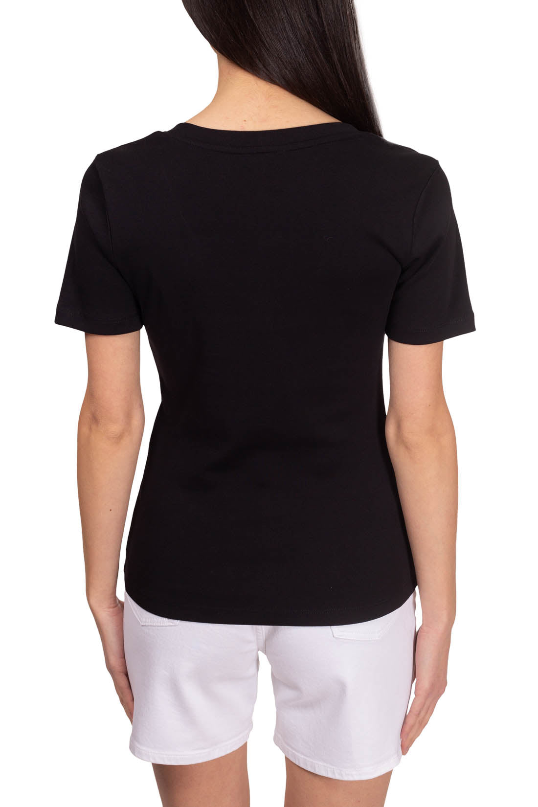 TOMMY HILFIGER - Women's slim T-shirt with v-neck  - Size XL-10