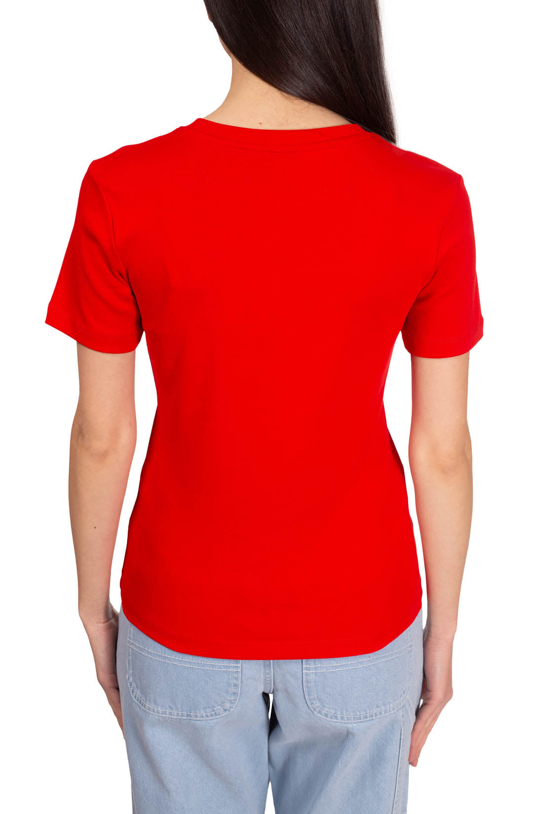 TOMMY HILFIGER - Women's slim logo T-shirt  - Size L-26