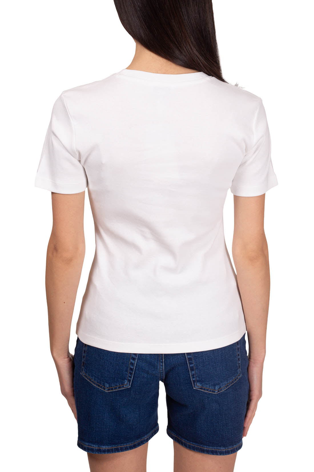 TOMMY HILFIGER - Women's slim logo T-shirt  - Size L-34