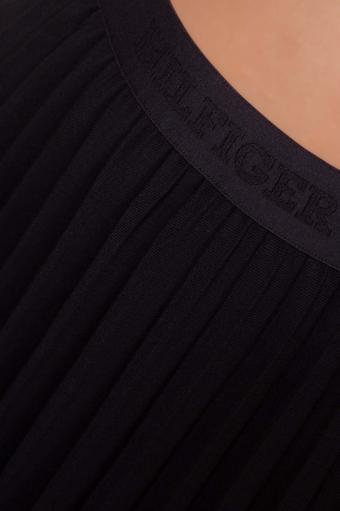 TOMMY HILFIGER - Women's pleated midi skirt with elasticated waist-1