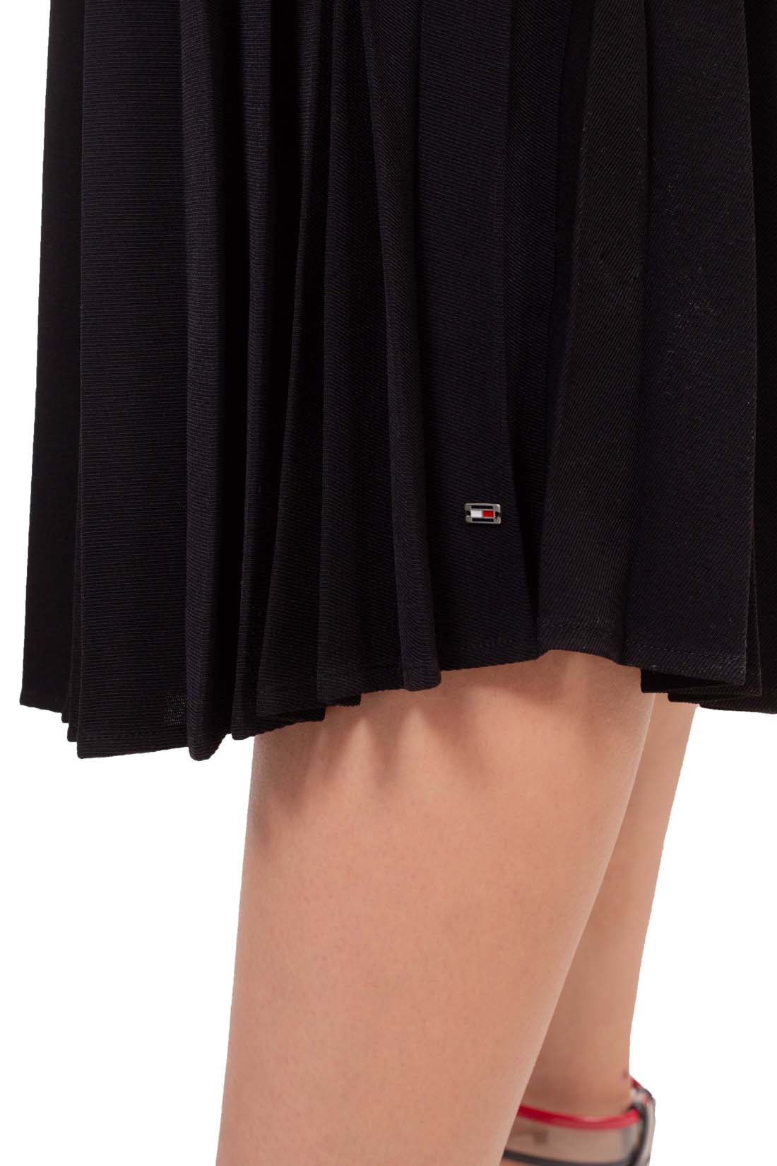 TOMMY HILFIGER - Women's pleated midi skirt with elasticated waist-0