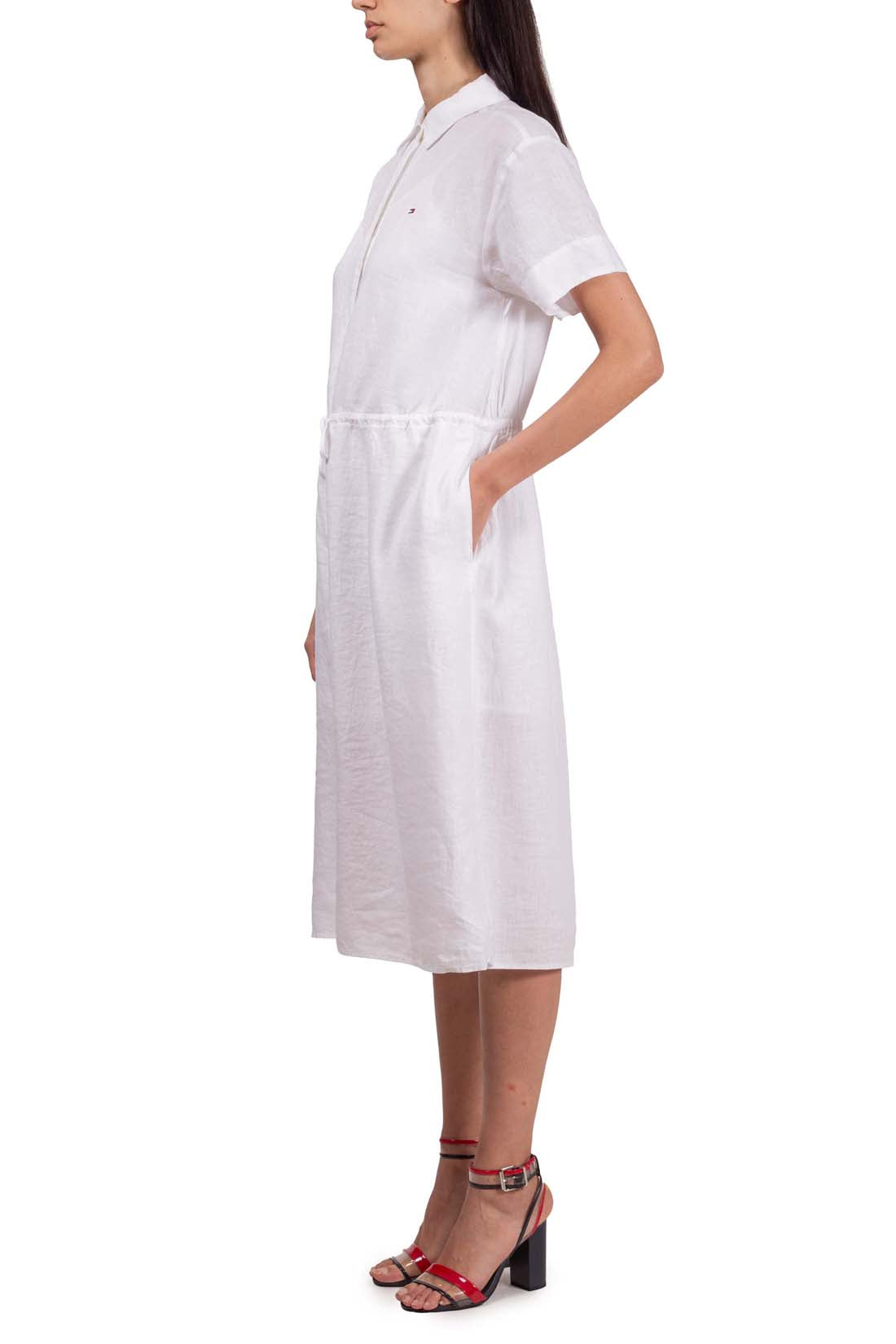 TOMMY HILFIGER - Women's linen shirt dress-3