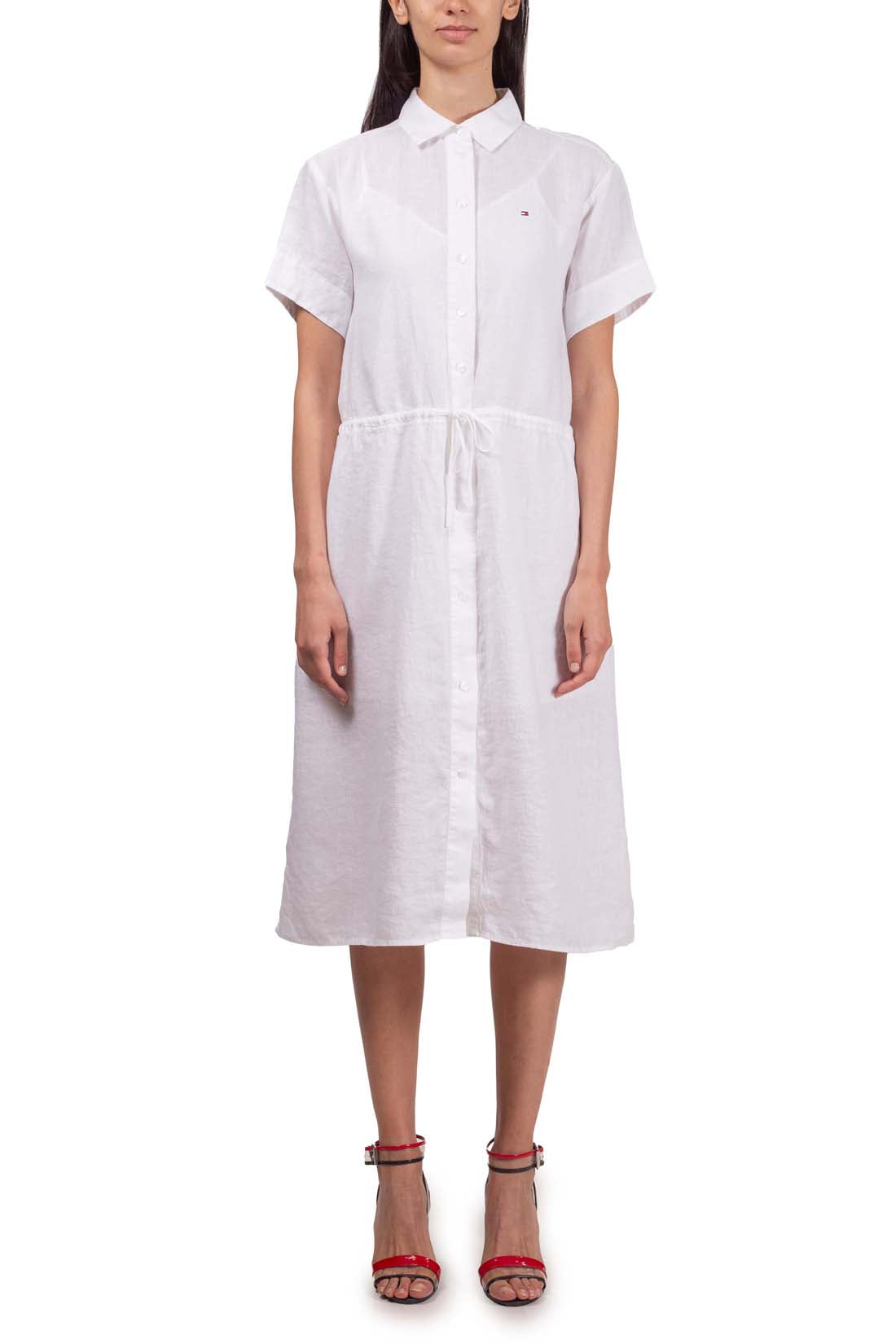 TOMMY HILFIGER - Women's linen shirt dress-1