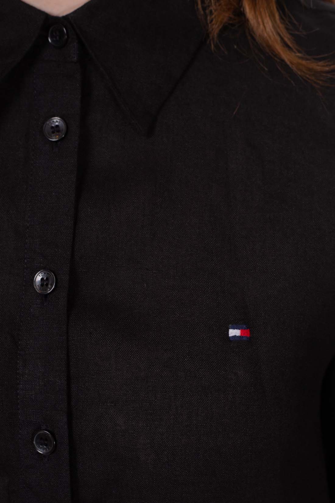 TOMMY HILFIGER - Women's relaxed linen shirt  - Size 36-0