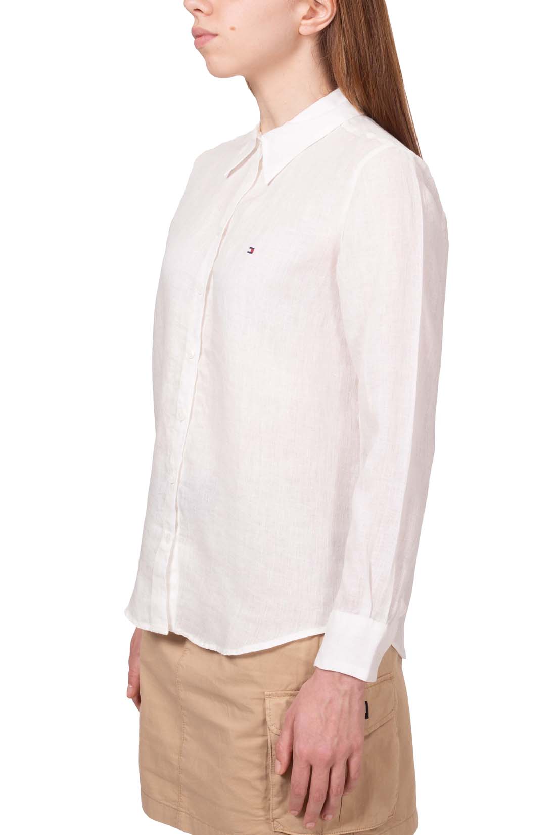 TOMMY HILFIGER - Women's relaxed linen shirt  - Size 36-7