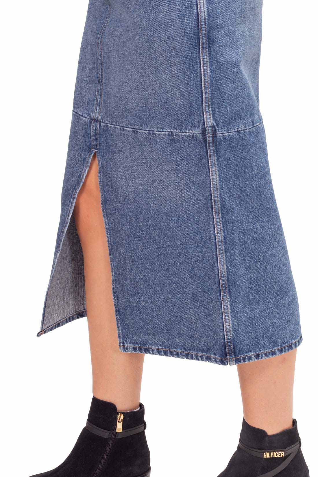 TOMMY HILFIGER - Women's midi skirt with slit-11