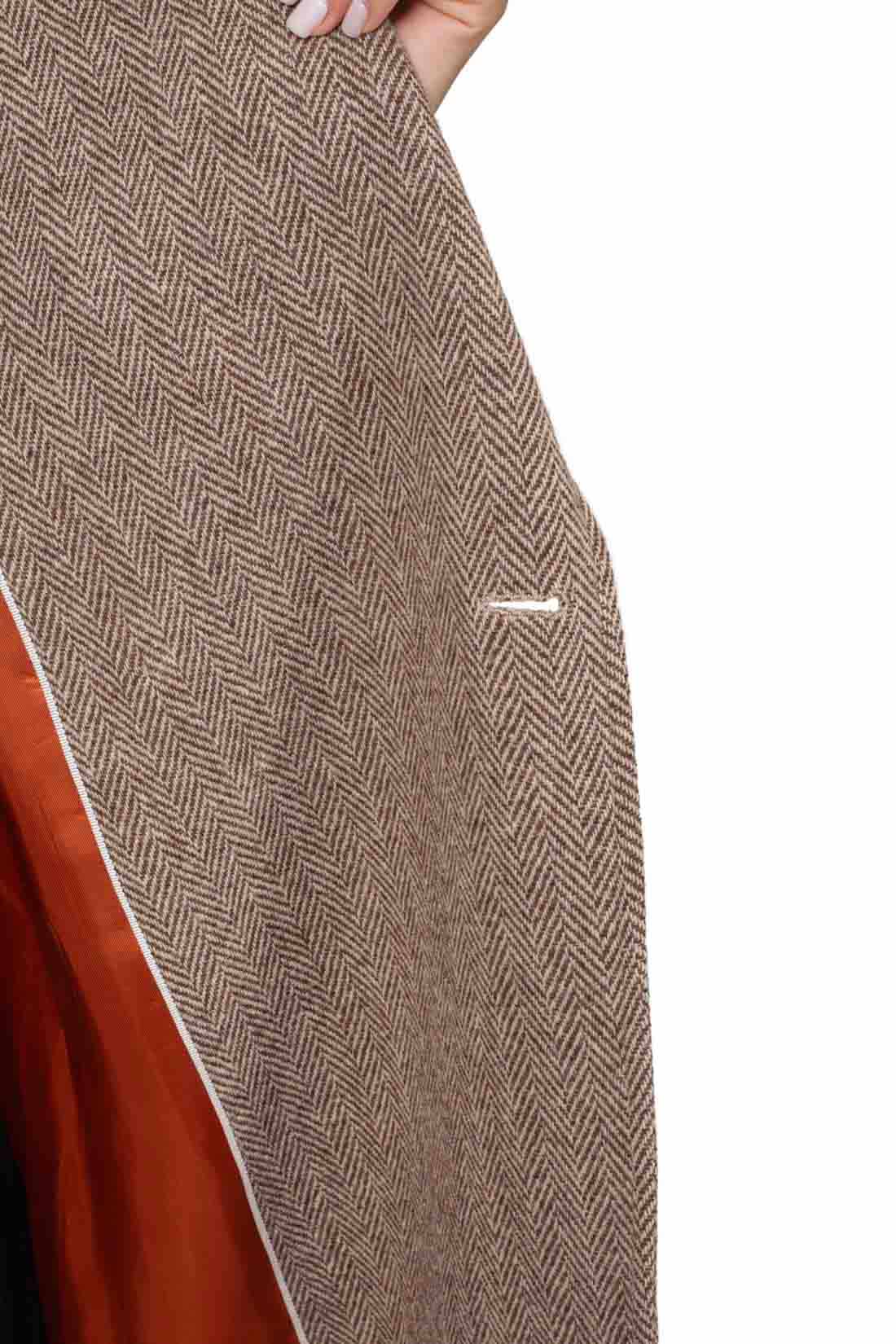 TOMMY HILFIGER - Women's oversized trench coat in herringbone wool-0