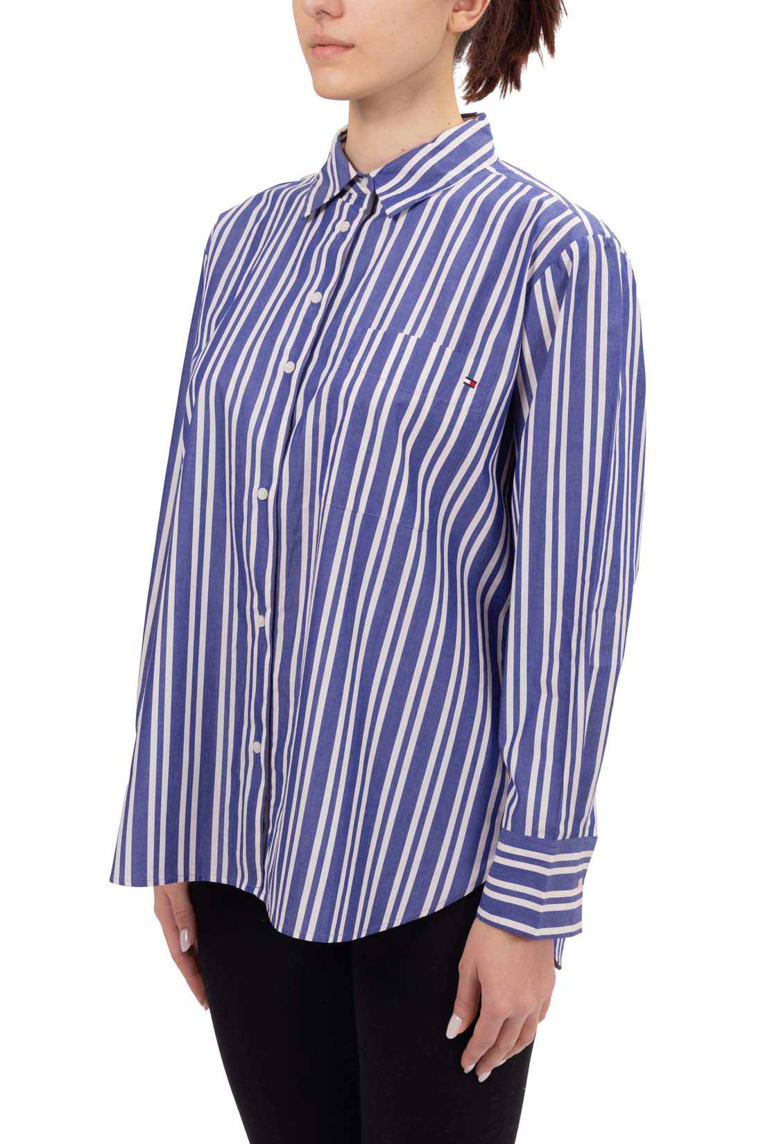 TOMMY HILFIGER - Women's oversized poplin shirt-17