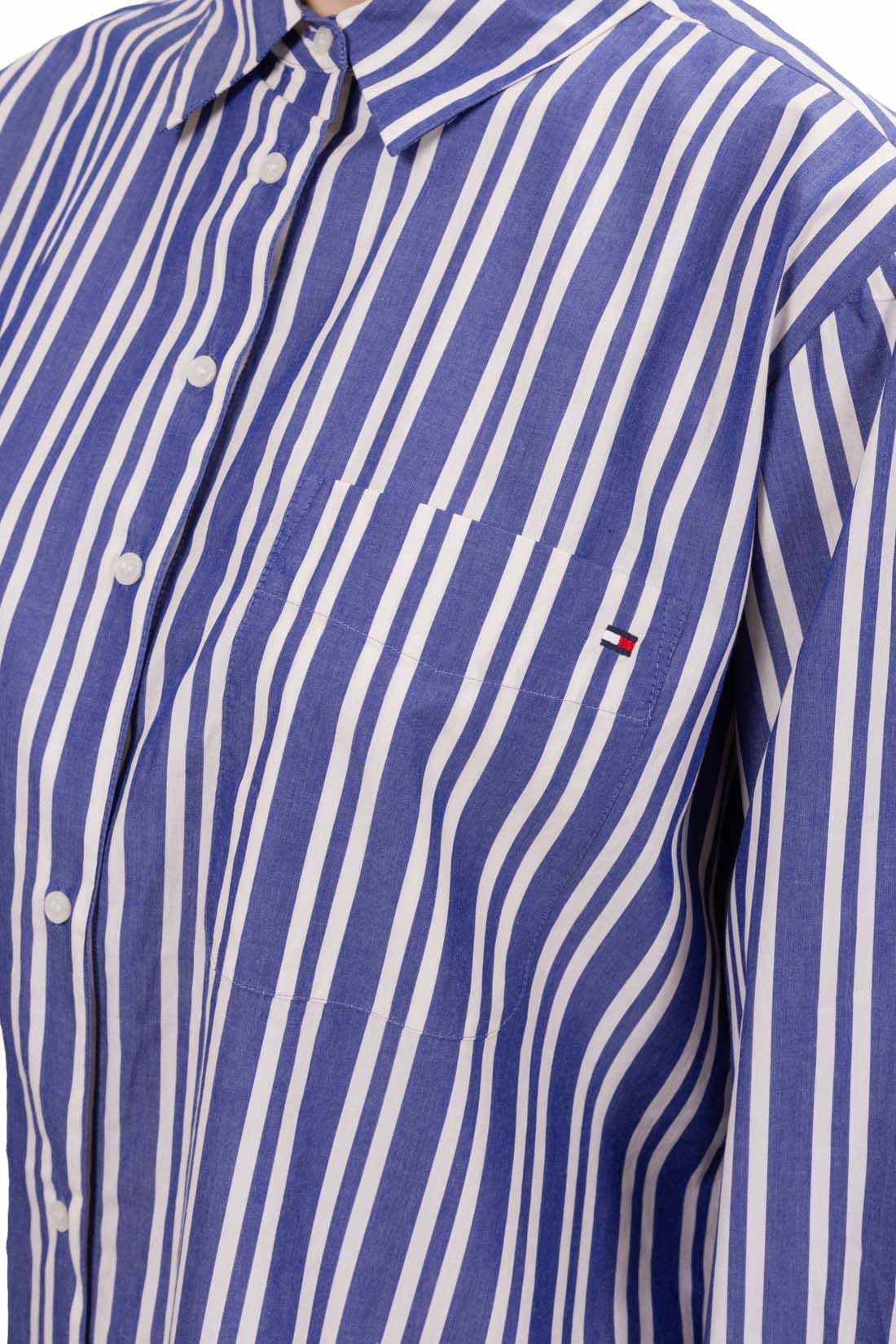 TOMMY HILFIGER - Women's oversized poplin shirt-0