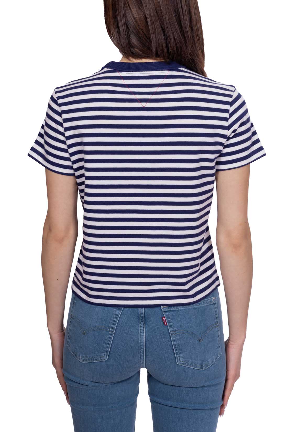 TOMMY HILFIGER - Women's relaxed striped Hilfiger Sailing T-shirt-6