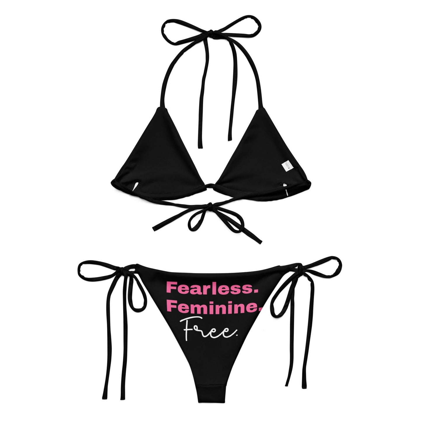 All-over print recycled string bikini-1