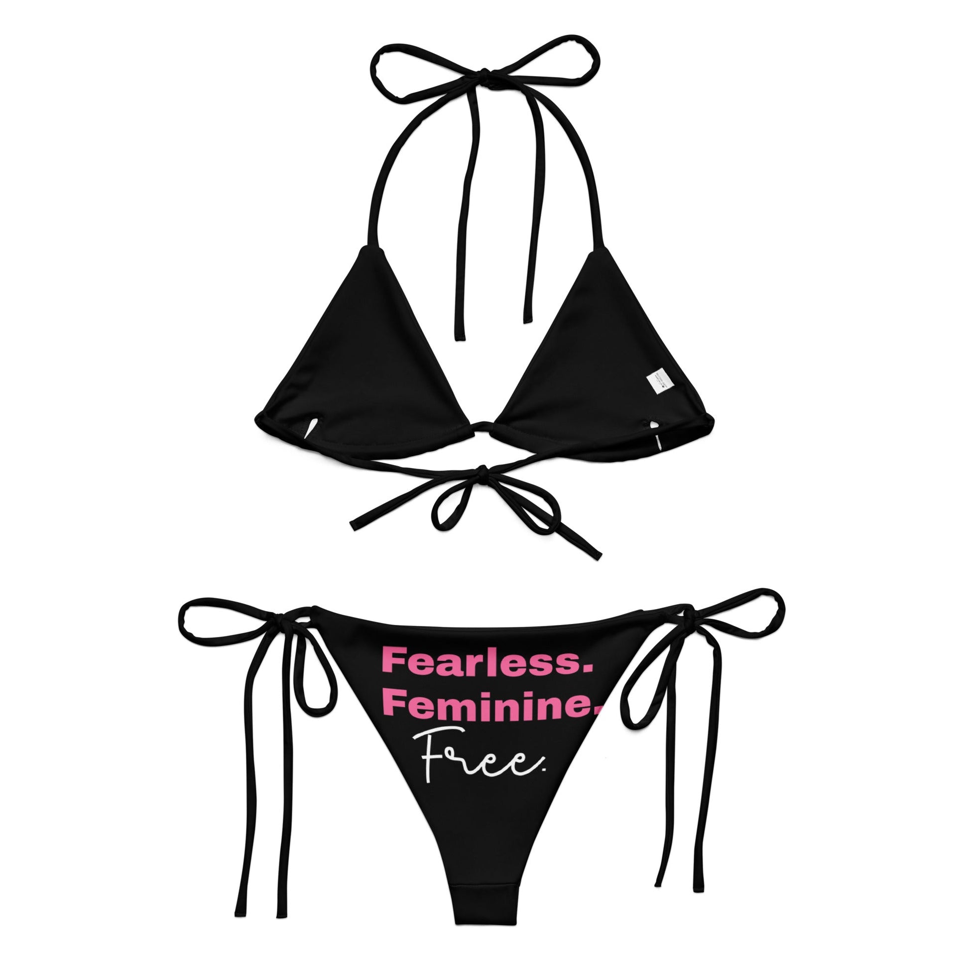All-over print recycled string bikini-1
