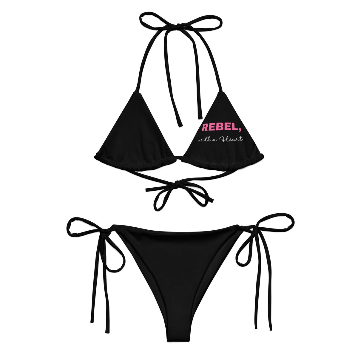 All-over print recycled string bikini-0