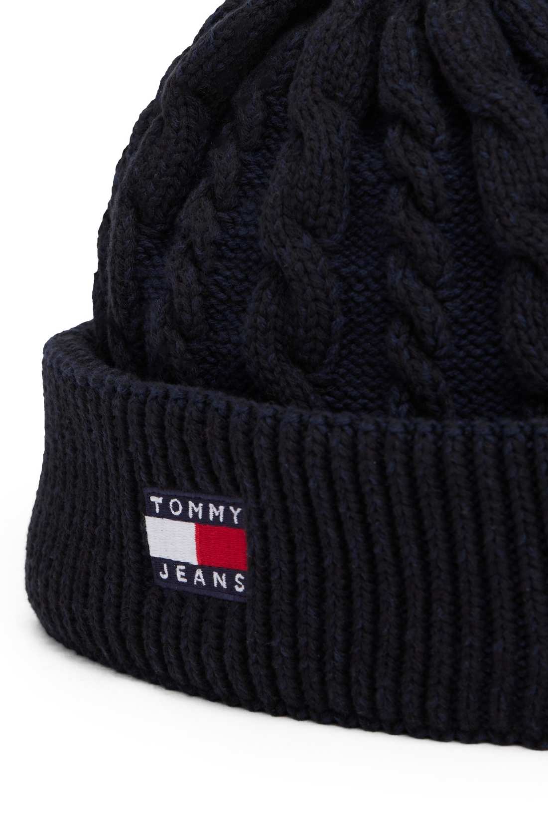 TOMMY JEANS - Men's cable beanie with logo-2
