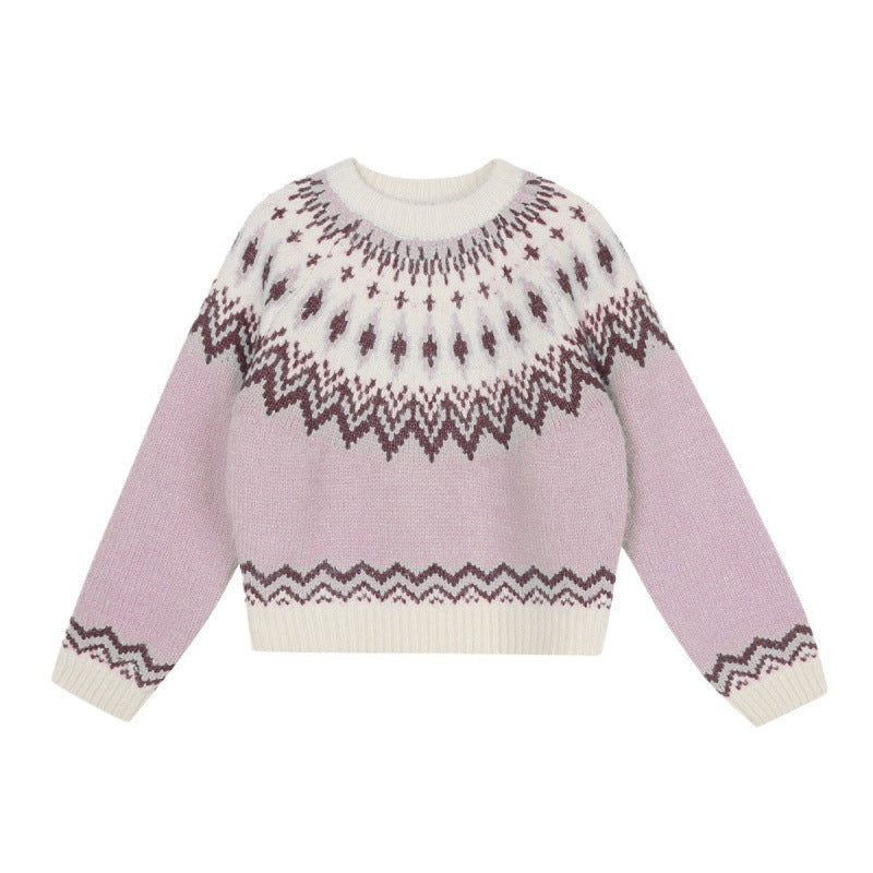 New Younger College Style Pullover Sweater For Women-2