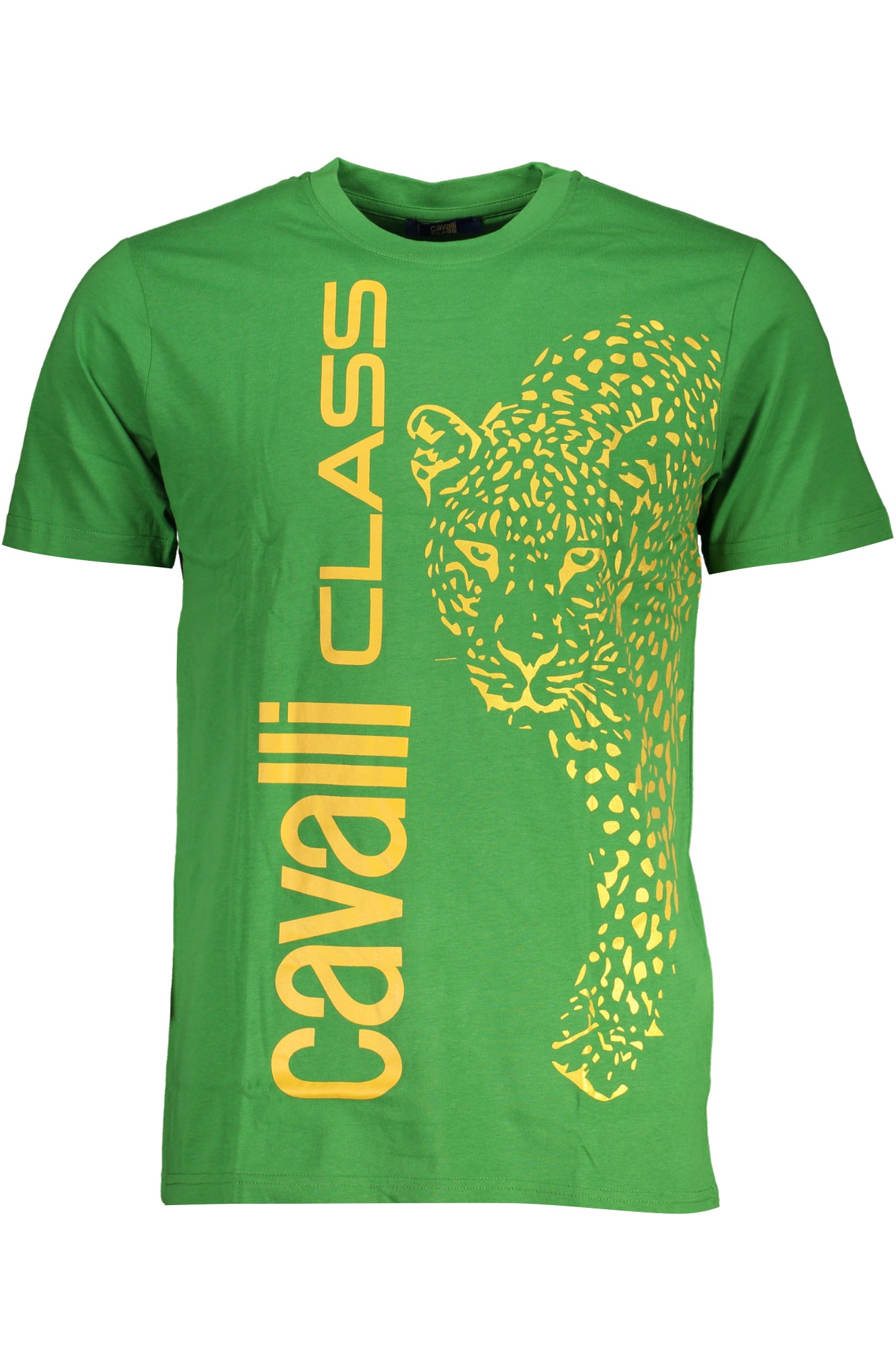CAVALLI CLASS GREEN MEN'S SHORT SLEEVED T-SHIRT-0