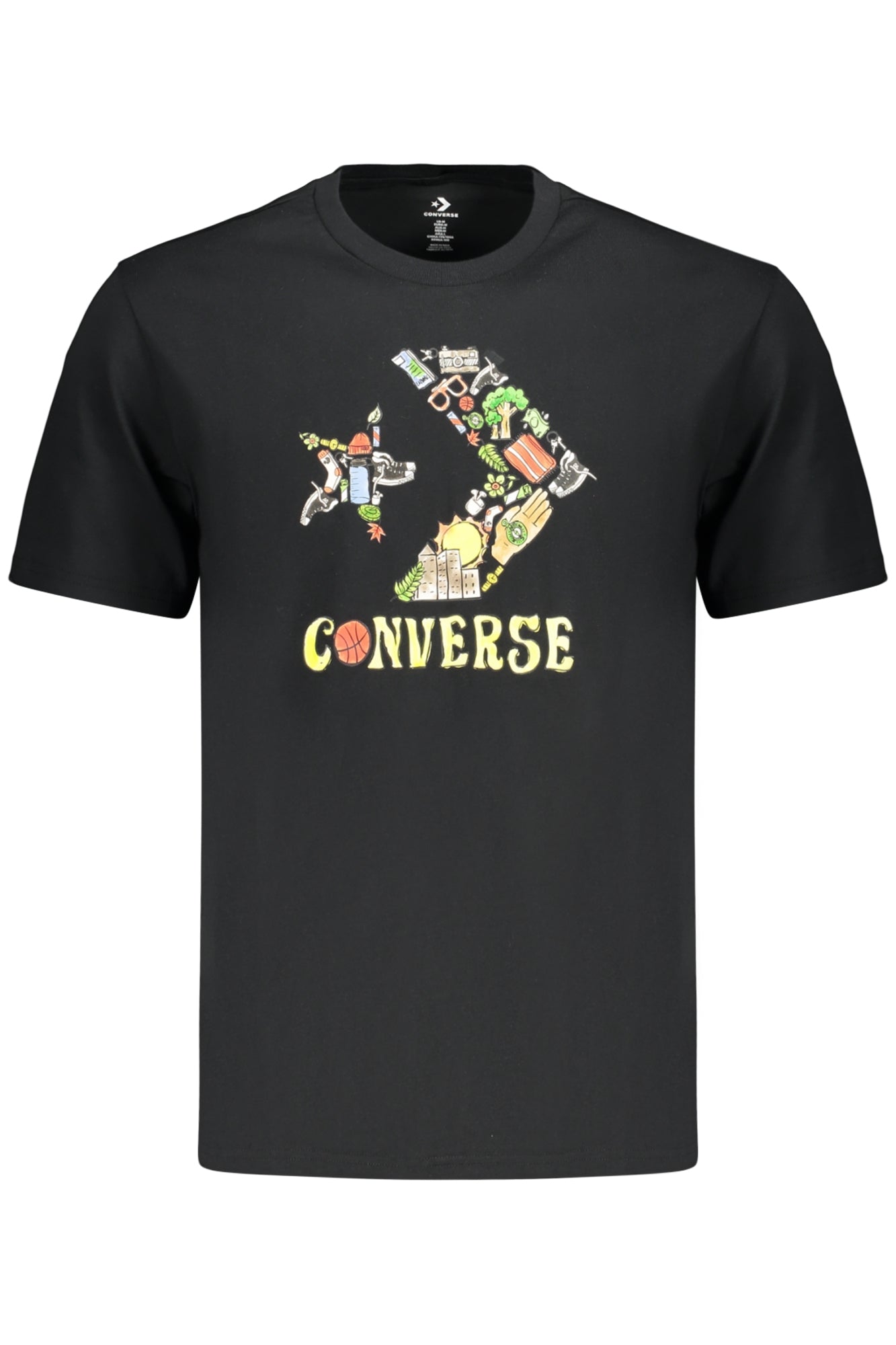 Converse Men's Short-Sleeved T-Shirt, Black-0