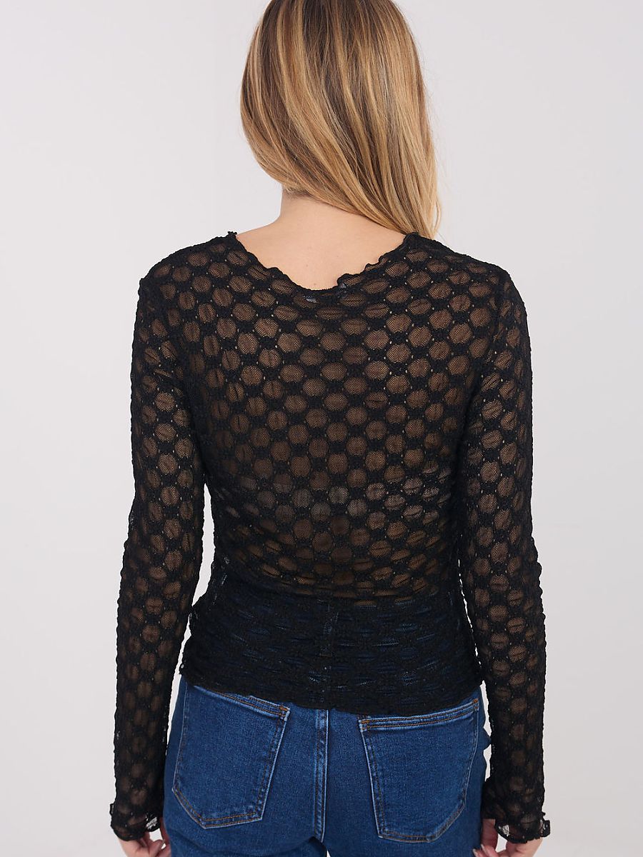 Lace blouse model 223078 Factory Price-2