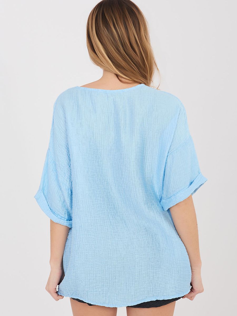 Short sleeve shirt model 225509 Italy Moda-2