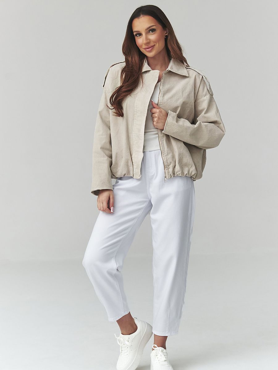 Corduroy jacket model 225692 Makadamia
