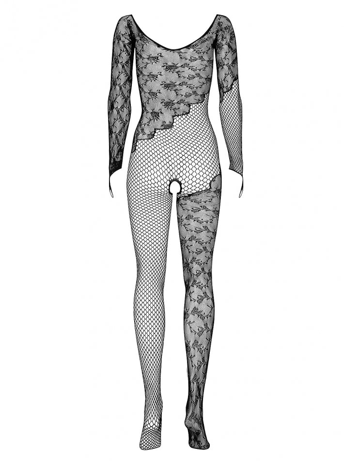 OBSESSIVE F210 BODYSTOCKING BLACK PATTERNED 50005-3-3