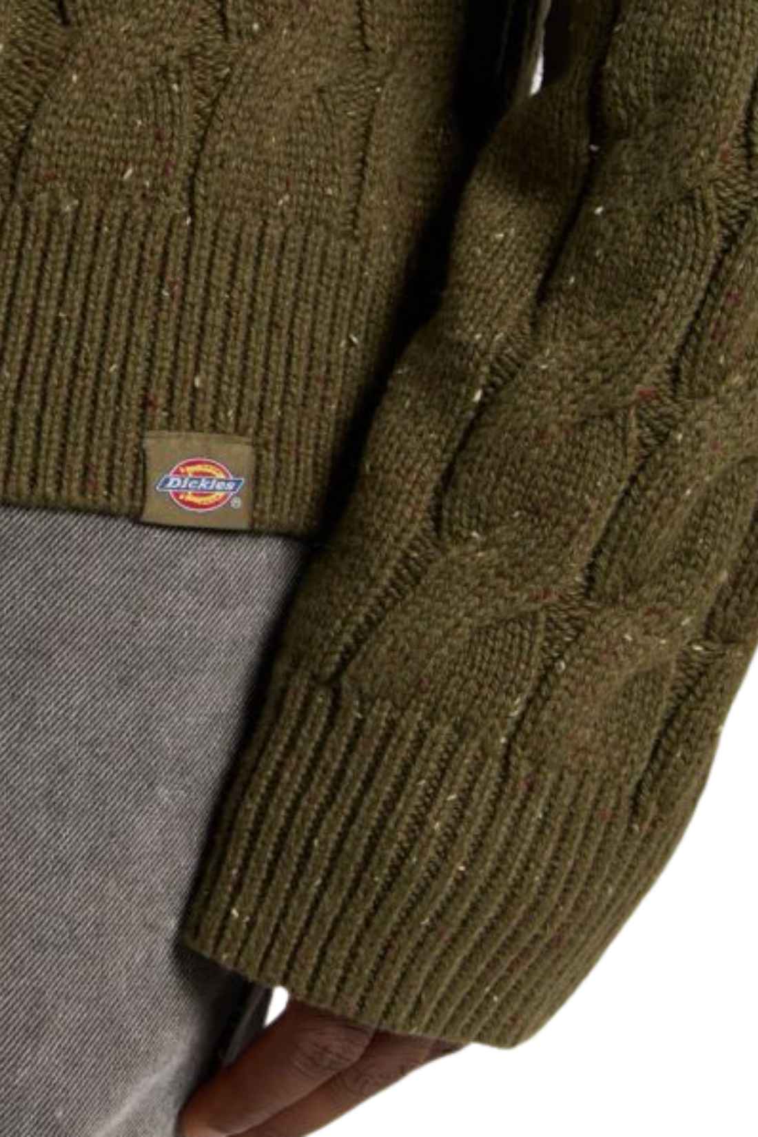 DICKIES - Men's cable Vanleer sweater  - Size XL-4