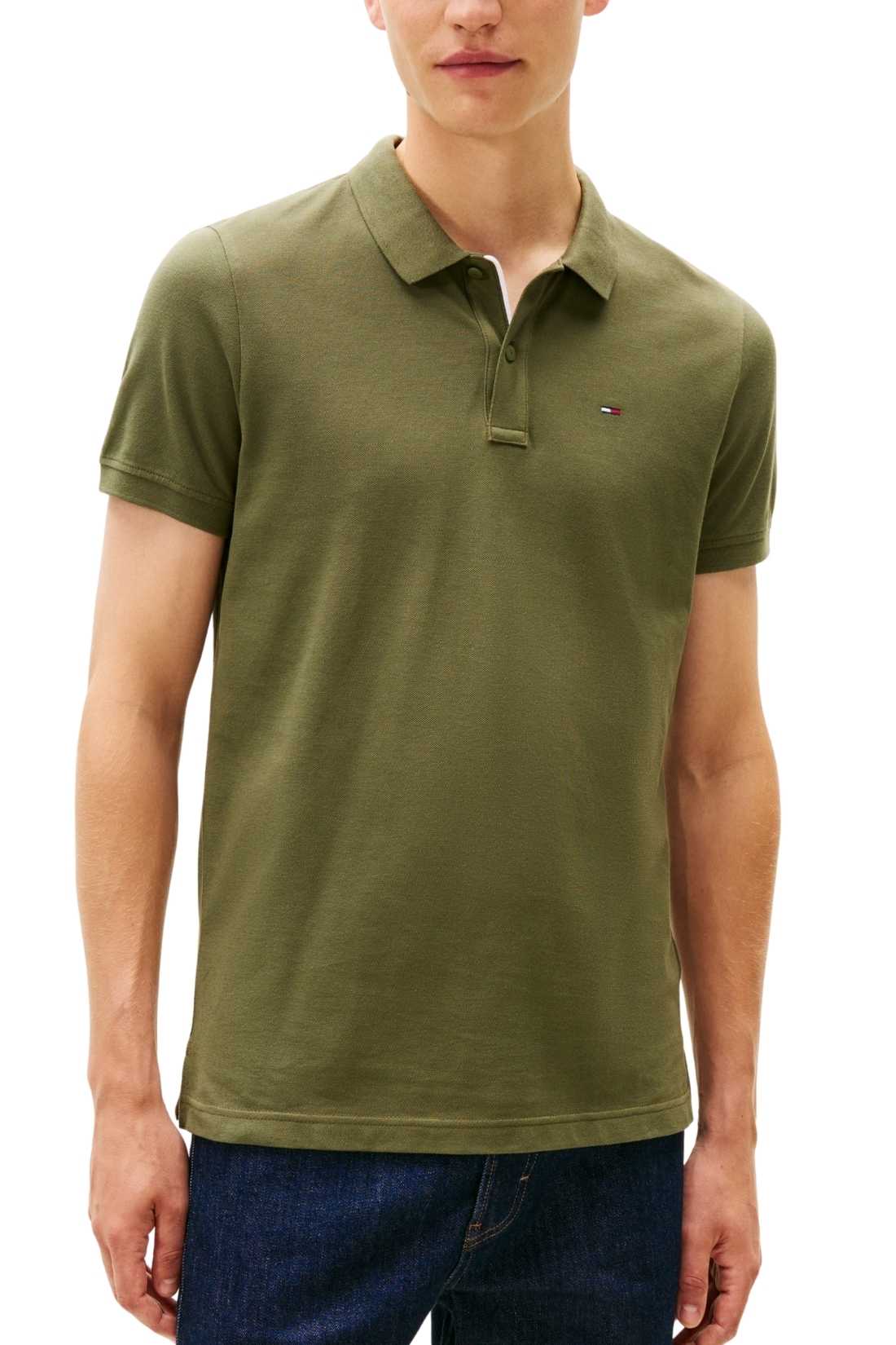 TOMMY JEANS - Men's slim piquet polo shirt  - Size XL-12