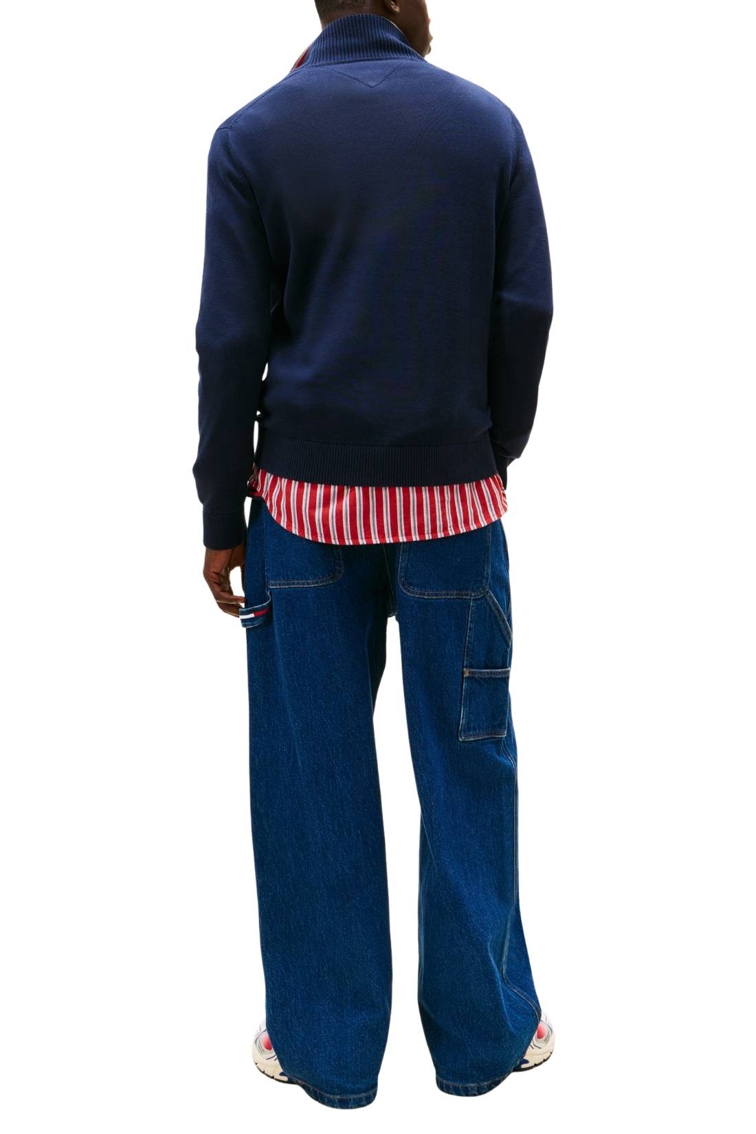 TOMMY JEANS - Men's slim pullover with half-zip-2