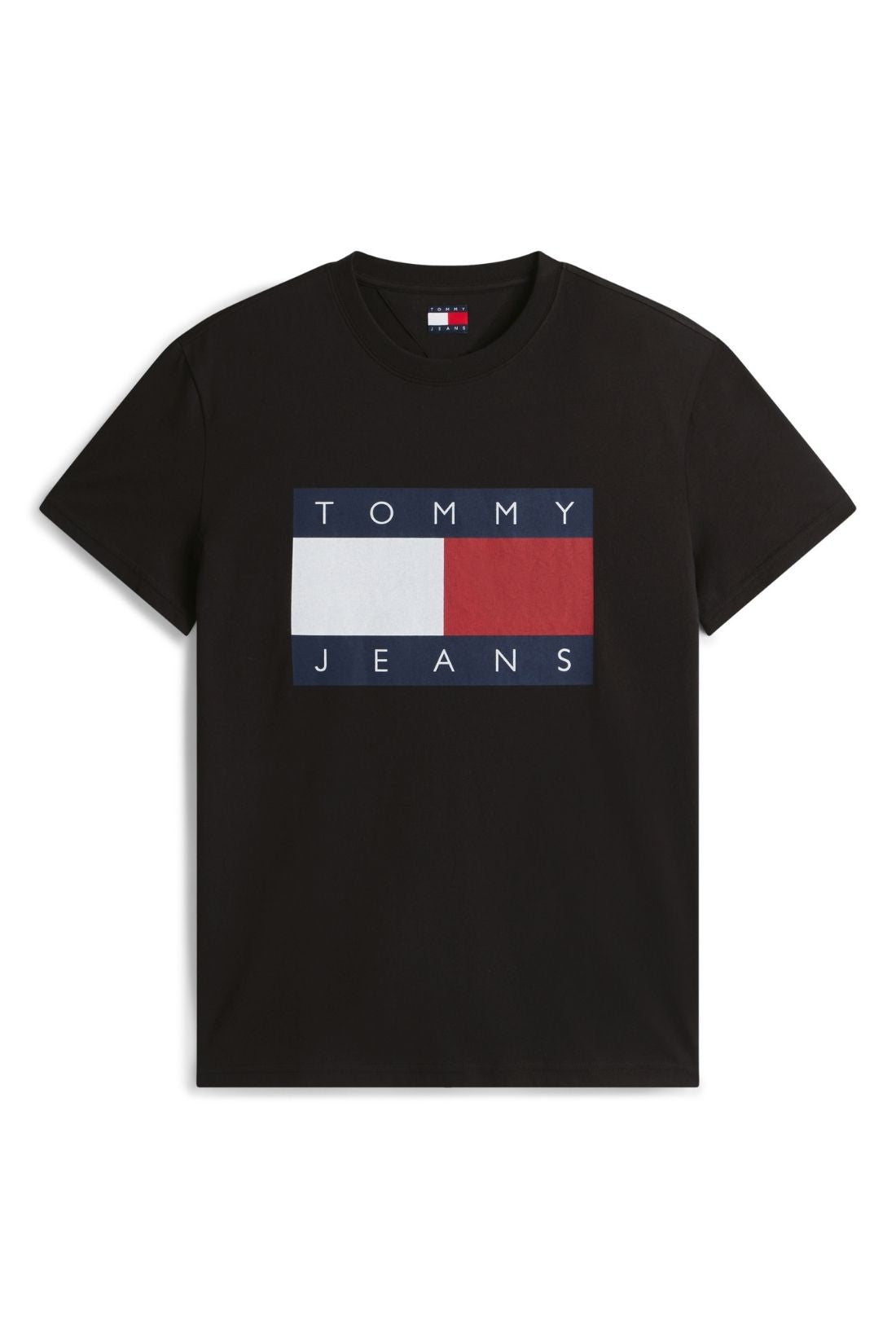 TOMMY JEANS - Men's T-shirt with printed logo flag  - Size L-1
