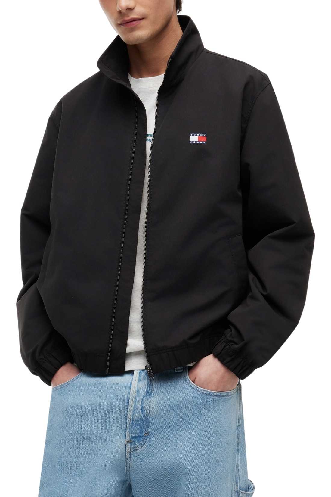 TOMMY JEANS - Men's water-repellent bomber jacket with logo  - Size XL-0