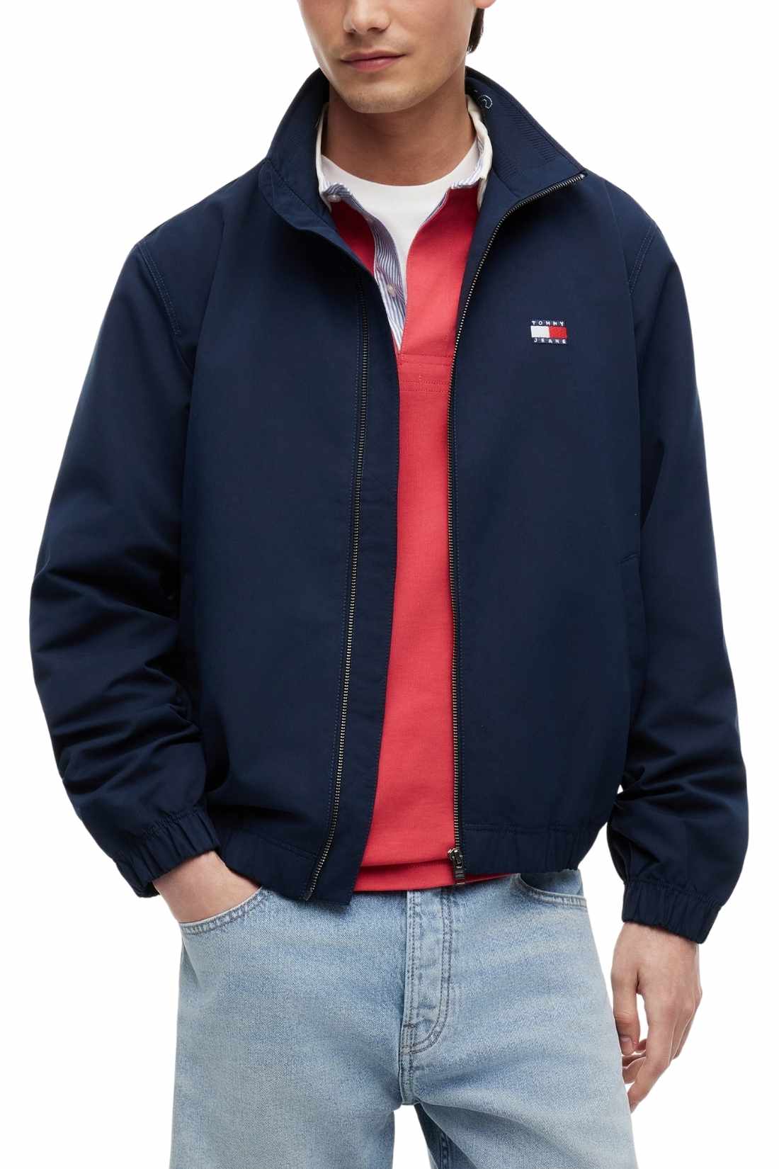 TOMMY JEANS - Men's water-repellent bomber jacket with logo  - Size XL-5