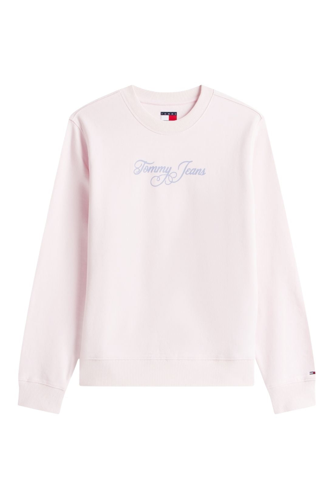TOMMY JEANS - Women's summer crewneck sweatshirt with logo  - Size L-5