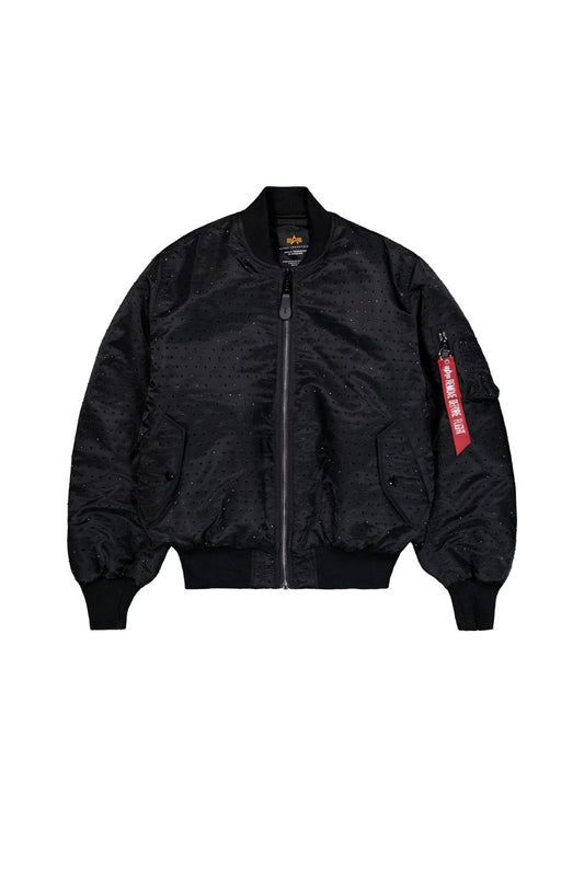 ALPHA INDUSTRIES - Unisex MA-1 Crystal Bomber Jacket - Size-0