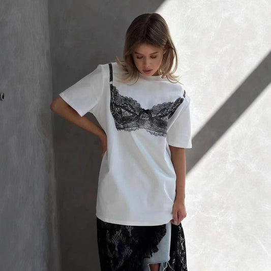 Women's Pure Cotton Short-sleeve T-shirt Top-0