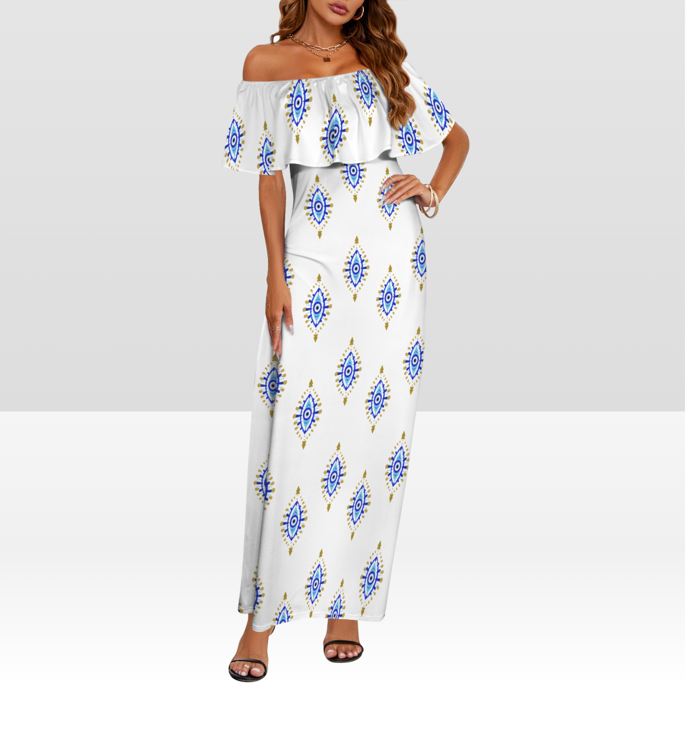 Evil Eye Mediterranean Islands Dress-2
