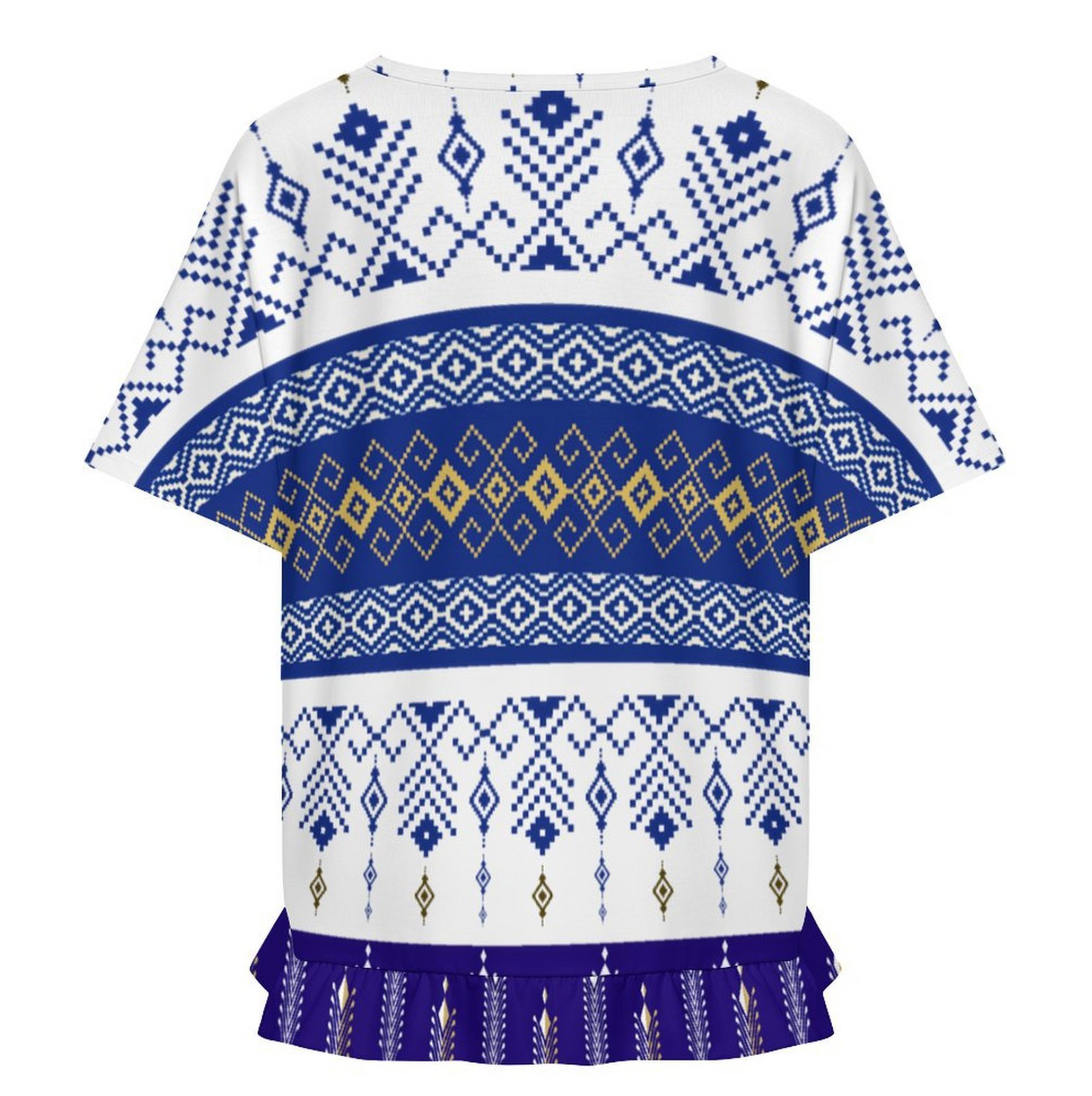 Santorini Women’s Ruffle Hem T‑Shirt-1