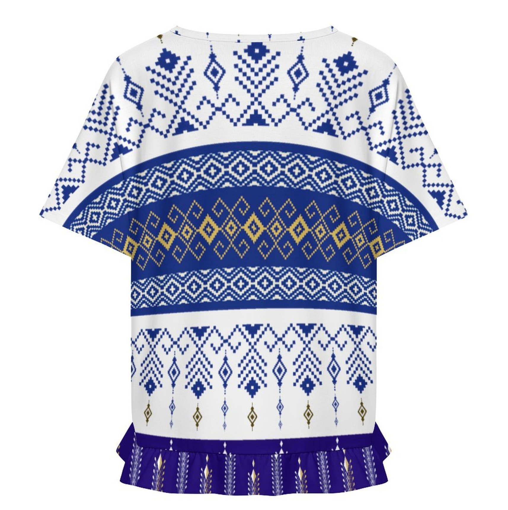 Santorini Women’s Ruffle Hem T‑Shirt-1